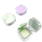 Plastic PP Air Cushion Box Manufacturer - 15g Square Clear Aseptic with Mirror for Loose Powder