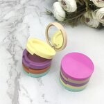 Plastic Compact with Mirror Manufacturer - 2024 Luxury Round Blush Highlighter Stack Multi-Layer