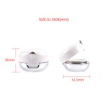 Lipstick Mirror Travel Box Manufacturer - Stock Popular Plastic White Portable with Brush