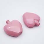 Heart-Shaped Shampoo Dispenser Bottle Manufacturer - 380ml PET Plastic Pink with Pump Sprayer Sealing
