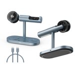 Qi2.2 25W Wireless Charging Stand Manufacturer - 5 in 1 with LED Light Cooling Fan for Apple Samsung Phone Watch