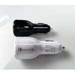 Car Charger for Mobile Phone Manufacturer - Dual USB QC 3.0 Fast Charging Adapter Mini