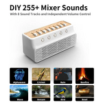Portable White Noise Sleep Sound Machine Manufacturer - with 255+ Mixer Options Sleep Timer & Breath Therapy Headphone Jack
