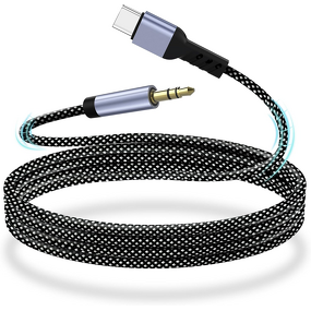 3.3ft Nylon Aux to USB C Cable Manufacturer - Type C to 3.5mm for Car Headphones Speakers for iPhone 15/16 Galaxy S24/S23