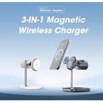 25W Qi2.2 Fast Wireless Charger Manufacturer - 3 in 1 Charging Stand with Cooling Fan for iPhone Samsung