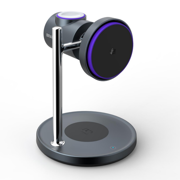 25W Qi2.2 Fast Wireless Charger Manufacturer - 3 in 1 Charging Stand with Cooling Fan for iPhone Samsung