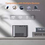 HY350 Smart Projector Manufacturer - Factory Price Android 11 4K 1920*1080P Portable LCD Projector in Stock