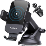 15W Fast Wireless Car Charger Manufacturer - with Auto Clamping Magnetic Phone Mount Holder for iPhone & Galaxy