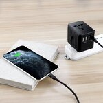 Smart Universal Travel Adapter Manufacturer - International Plug Adaptor Wall USB Type-C PD 2000W OTP OCP for USA EU UK AU