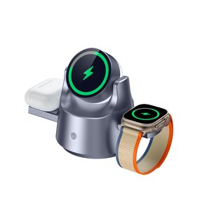 15W Wireless Charging Station Manufacturer - 4 in 1 Smart Watch Compatible Dock with Light for iPhone 15 & 16