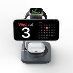 Qi22 25W Wireless Desktop Charger Manufacturer - 3 in 1 Wireless Charging Station for Phone