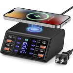 9in1 100W USB C Charging Station Manufacturer - Desktop Fast Charger with QC3.0 PD3.0 OTP OVP for Laptops Cell Phones