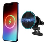 Qi2 Car Mount 15W Wireless Charger Manufacturer - Magnetic Safe Fast Charging with Phone Holder