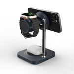 Qi22 25W Wireless Desktop Charger Manufacturer - 3 in 1 Wireless Charging Station for Phone