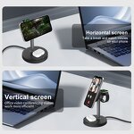 3-in-1 Wireless Charger Stand Manufacturer - 15W Fast PC Magnetic Holder with 10W Output Power Multifunctional