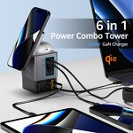105W GaN Charging Tower Manufacturer - Qi2 Wireless Retractable Cable PD 3.0 Fast Charging for Universal Smartphones