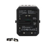 Smart Universal Travel Adapter Manufacturer - International Plug Adaptor Wall USB Type-C PD 2000W OTP OCP for USA EU UK AU