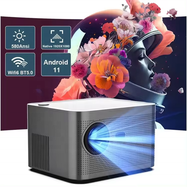 HY350 Factory 4K Mini Smart Projector Manufacturer - Android 11 Home Theater Portable Auto HD Projector in Stock 2024 NEW