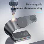 4 in 1 Wireless Charger Manufacturer - 2025 New Curved Design Multifunction for Smartphones Watch Earphone for Home Office