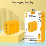 120W PD Fast Charging USB Charger Manufacturer - with EU US UK Plug QC USB Type C Wall Adapter for Earphones Travel