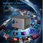 HY350 Smart Projector Manufacturer - Factory Price Android 11 4K 1920*1080P Portable LCD Projector with CE Rohs FCC Certificate