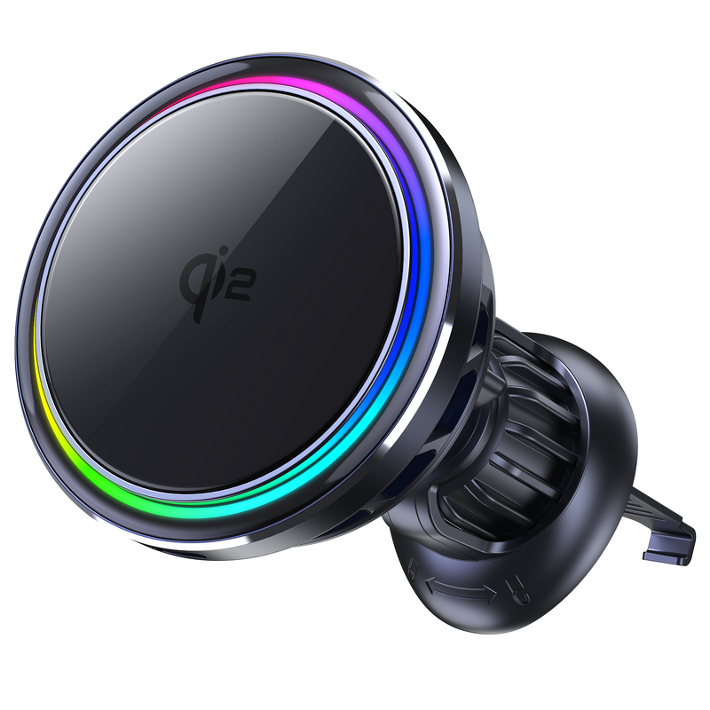 Qi2 Ice Cooling Wireless Car Charger Manufacturer - 15W Cold Magnetic Mount Holder for iPhone 15-12
