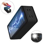 50000mAh Solar Power Bank Manufacturer - Wireless Fast Charging QC2.2 15W Portable LED Display for Outdoor Camping Travel Hiking