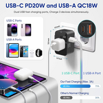 Universal Travel Adapter Manufacturer - Fast Charging International Wall Charger AC Power Plug Converter