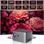 HY350 Smart Projector Manufacturer - Factory Price Android 11 4K 1920*1080P Portable LCD Projector with CE Rohs FCC Certificate