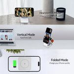 15W Qi Magnetic Wireless Phone Charger Manufacturer - OEM 3 in 1 Foldable Multi Phone Charging Station Portable Fast