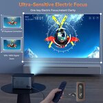 HY350 Smart Projector Manufacturer - Factory Price Android 11 4K 1920*1080P Portable LCD Projector with CE Rohs FCC Certificate