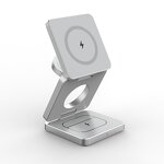 15W Qi Magnetic Wireless Phone Charger Manufacturer - OEM 3 in 1 Foldable Multi Phone Charging Station Portable Fast