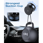 Magnetic Phone Holder for Car Manufacturer - Suction Cup 360° Adjustable Vacuum Mount for Gym Mirror Smooth Surface