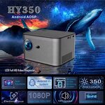 WiFi Android 11 4K Mini Projector Manufacturer - 1920*1080P 4 Core High Brightness HY350 Outdoor Home Theater Portable New Arrival