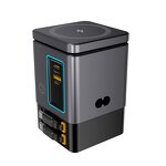 Qi 105W Desktop Charging Station Manufacturer - with Wireless Charger Built-In Retractable Cables & Earphone Charger