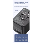 Universal Type C USB Fast Charging Adapter Manufacturer - Travel Wall Charger with EU UK AU US Plug for iPhone Portable