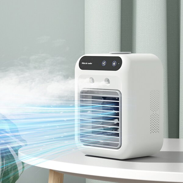 Mini Personal Air Conditioner Fan Manufacturer - High Capacity Ultralight Quiet Two Speed Modes Portable Table Fans