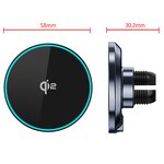Qi2 Car Mount 15W Wireless Charger Manufacturer - Magnetic Safe Fast Charging with Phone Holder