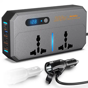Car Power Inverter Charger Adapter Manufacturer - DC 12V 24V 220V LED Display Fast Charger Socket 200W USB QC3.0 PD 30W Truck