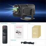 HY320 Portable Home Theater Mini Projector Manufacturer - 300 ANSI Lumen Android 11 LCD 1080P Smart 4K Projector Pocket
