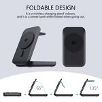 Portable 3 in 1 Qi2 Magnetic Wireless Charger Manufacturer - New Qi2 15W with 10000mAh Fast Charging Battery Stand Foldable