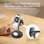 3-in-1 Wireless Charger Stand Manufacturer - 15W Fast PC Magnetic Holder with 10W Output Power Multifunctional
