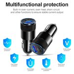 3.1A USB Car Charger Manufacturer - QC3.0 Type C PD Fast Charging Dual Port Power Adapter for Mobile Phone
