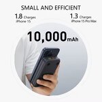 Portable 3 in 1 Qi2 Magnetic Wireless Charger Manufacturer - New Qi2 15W with 10000mAh Fast Charging Battery Stand Foldable