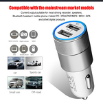 20W Aluminium Alloy Car Charger Manufacturer - 2.1A Quick Charging Adapter with Dual USB-A Port QC2.0 OVP for iPhone Huawei Samsung