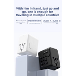 Universal Type C USB Fast Charging Adapter Manufacturer - Travel Wall Charger with EU UK AU US Plug for iPhone Portable