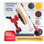 Polishing Plastering Machine Manufacturer - Extension Rod Lithium Battery for Cement Mortar Interior Wall Electric Mixer Floor Customized