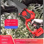 Lithium Battery Saw Manufacturer - Household Small Handheld Brushless Electric Chain Saw Rechargeable for Garden Orchard