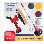 Polishing Plastering Tool Manufacturer - Handheld Lithium Battery for Cement Mortar Interior Wall Electric Mixer Floor Customized