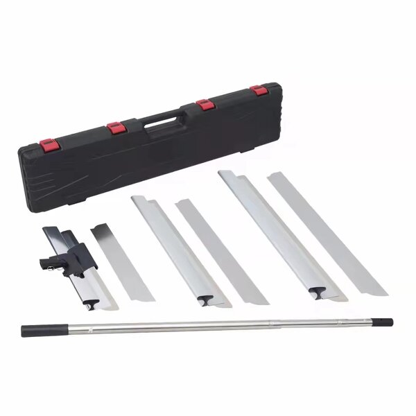 Putty Scraper Manufacturer - DIY Industrial Silvery Aluminum Alloy Handle with Telescopic Pole for Leveling Walls Finishing